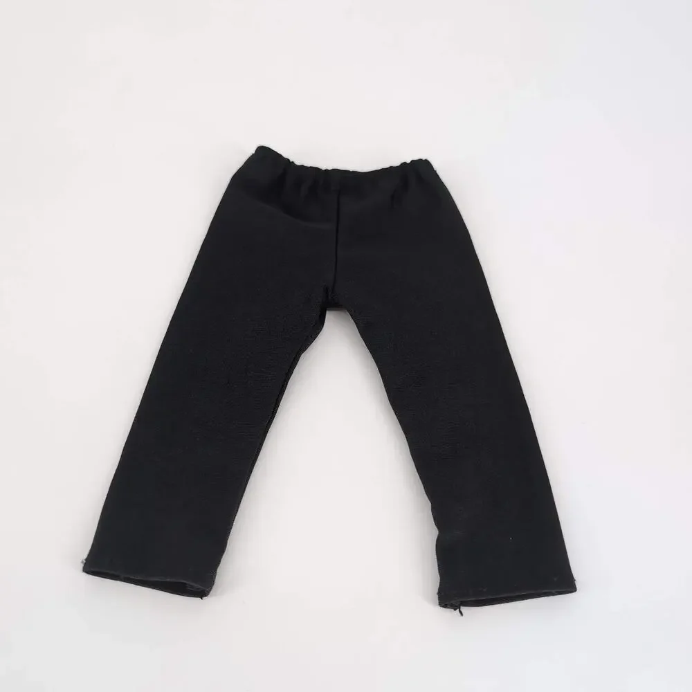 Unbranded Black Spandex Lycra Full Length Doll Leggings for 18 inch Dolls - GUC